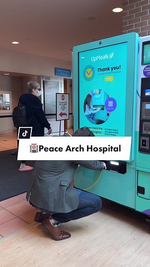 😎 we listen to you! Now we’re serving healthcare workers and patients! #upmeals #upmealssmartvenfong #peacearch #peacearchhospital #hospitalfood #vancouverfoods #vendingmachine #vendingmachinebusiness #vendingmachinebusiness2023