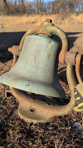 Ringing another antique steam locomotive bell
