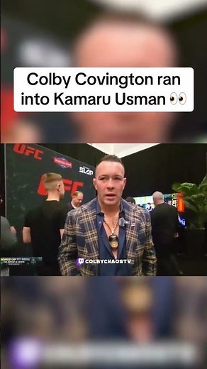 Colby Covington ran into Kamaru Usman 👀