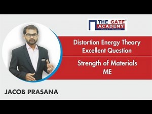 Distortion Energy Theory - Excellent Question - Gate Sol | SOM | Mechanical Engineering