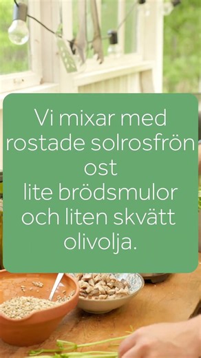 Två kilo pesto från ungefär en och en halv pallkrage basilika.