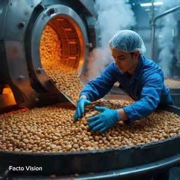Inside a Modern Peanut Processing Factory | Peanut Roasting & Sorting Process