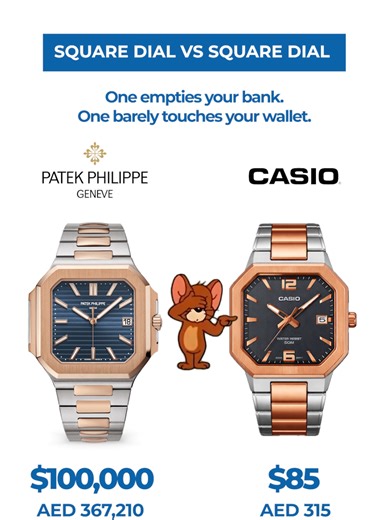 Patek Philippe vs. Casio: Luxury Meets Everyday Value