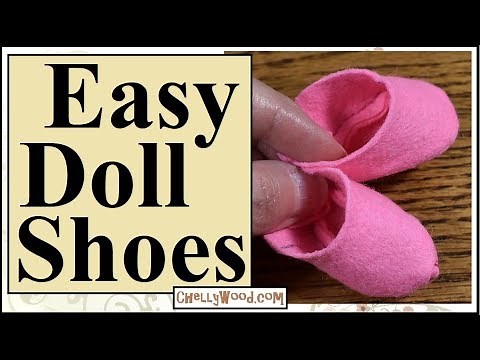 Free Doll Clothes Patterns: Easy DIY Doll Shoes for 8-inch Baby Dolls