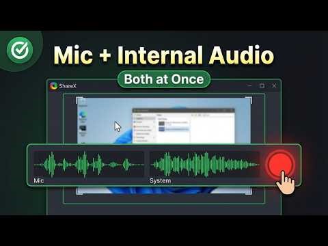 How to Record Screen with Microphone and Internal Sound Using ShareX (2026) — Quick & Easy