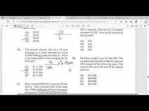 CXC MATHS MULTIPLE CHOICE PAPER 1 PAST PAPER
