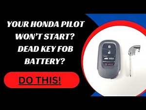 How to Start a Honda Pilot with a Dead Key Fob (2023-2024) #HondaPilotkeyfob #deadkeyfobHondaPilot