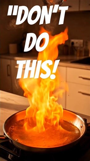 “If Oil Catches Fire… NEVER Use Water 😱”