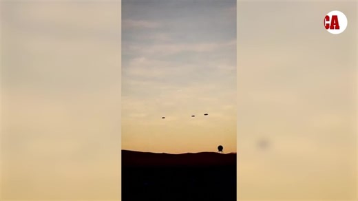 Incredible footage shows UFOs flying in skies over Nevada