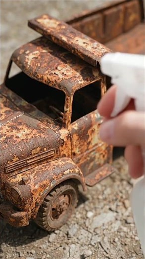 Rusted old mini car rescued | #rustremoval