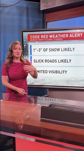 Snow arrives Monday night