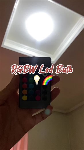 RGBW led bulb for your room. 🥰👌 #rgbw #rgbbulb #ledlights #bulb #roomdecor #roomdecoraesthetic #roomdecorideas #roomdesignideas #aesthetic