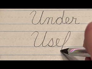 How to connect cursive capital "U"