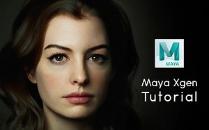 【maya头发教学】次世代女性角色头发制作全流程，maya头发教学，MayaHair灯光渲染合成。