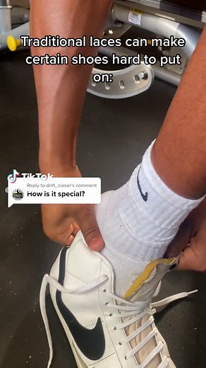 Replying to @drift_cieser Bread laces…Amazon link in bio‼️ #br#bread#foryou#nikeblazers#shoelacem