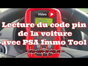 Lecture du code pin de la voiture avec PSA Immo Tool