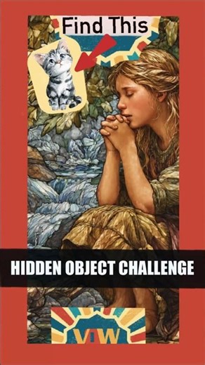 Can you find the kitten? Hidden Object Challenge #9