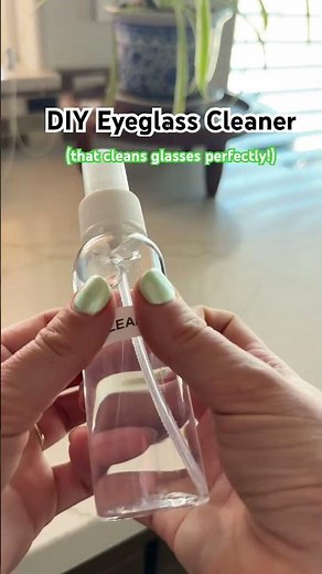 The BEST diy eyeglass cleaner that actually works! Recipe in the comments! #glasses #diy