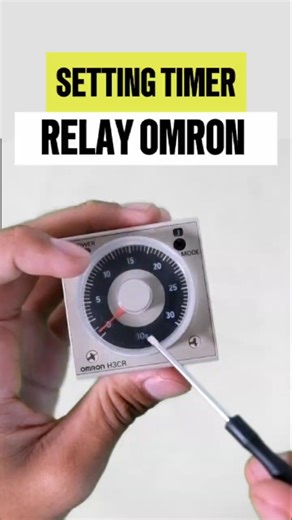 Setting Timer Relay #omron H3CR-A8