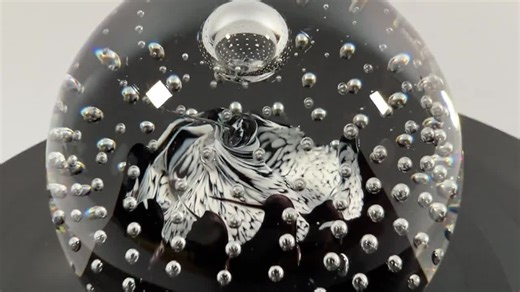 Caithness Glass Paperweight: Starlight Black Version, Vintage Made in Scotland - Etsy