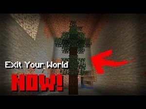 If a Walking Tree Appears in Your Mine, EXIT YOUR WORLD NOW! Minecraft Creepypasta