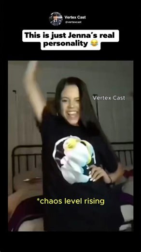 This is just Jenna’s real personality #jennaortega #wednesday