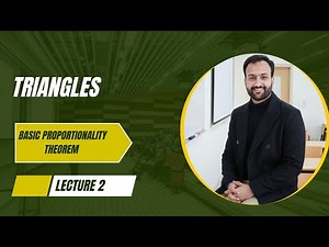Triangles | chapter 6th | class10th | basic proportionality theorem| lecture 2