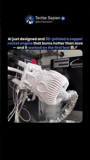 AI Creates a 3D-Printed Rocket Engine That Burns at 3,000°C 🤯🚀