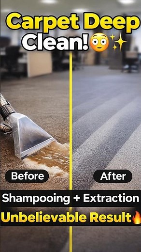 Office Carpet Deep Clean + Shampooing 😳✨ Unbelievable Result! #shorts #ytshorts #carpetcleaning
