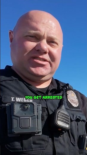 Biker Pulled Over by the Coolest Cop Ever! 🔥 Respect Goes Both Ways! #shorts