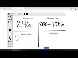 Representing Numbers using standard form, expanded form, base ten form, and word form