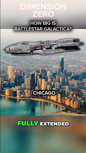 How Big is the Battlestar Galactica vs The Pentagon?