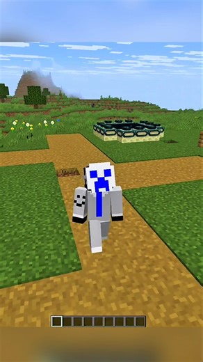 floating village in Minecraft 😀 #Shorts