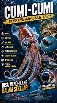 SQUID! The Ocean’s Master of Camouflage That Can Vanish in an Instant!