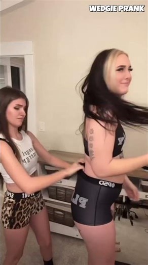 Two Girl Wedgie Prank #wedgie