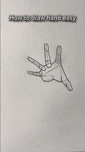 How to draw hand easy ✨