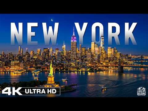 New York City 2026 4K 🇺🇸 Epic Skyline Lights, Aerial Night Views & The City That Never Sleeps