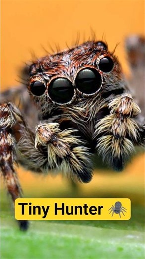 Nature's Tiny Hunter: Jumping Spider vs Moth