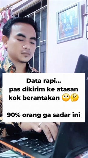 90% Orang Salah Cara Kirim Data ke Atasan #msexcel #exceltips #exceltutorial #excelpemula #shorts