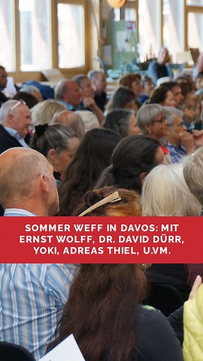 Sommer WEFF in Davos WEFF mit zwei F. Die Abkürzung steht nämlich für Wachstum, Erde, Frieden und Freiheit. U.a. mit Finanzexperte Ernst Wolff, Rechtsprofessor Dr. David Dürr, Komiker Andreas Thiel, Musikerin und Philosophin Yoki, die Journalistin Joyce Küng und die Publizistin und Unternehmerin Prisca Würgler. #WEFF #SommerWEFF #ErnstWolff #hoch2 | HOCH2.TV