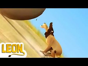 Leon the Lion Fails Again 😂 | Funny Animal Cartoons | HooplaKidz Tv