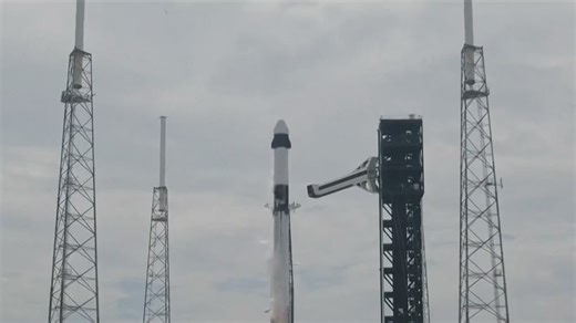 SpaceX launched a rescue mission for the two stuck astronauts at the International Space Station on Saturday, sending up a downsized crew to bring them home but not until next year. #SpaceX #NASA More: https://www.newsnationnow.com/space/ap-spacex-launches-rescue-mission-for-2-nasa-astronauts-who-are-stuck-in-space-until-next-year/ | NewsNation