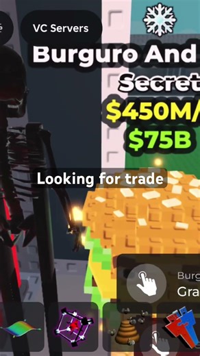 The burger and fries does 450 mil a second and the Garma does 1.3B a second looking for a trade ￼