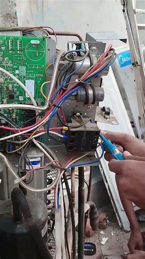 midea ac p5 error #youtubeshorts #airconditioner #accircuits #subscribe #mideaac #subscribe