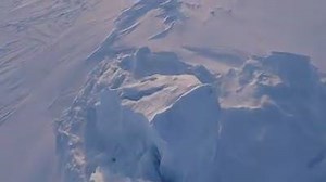 Big iceberg near Grise Fiord Video Jeffrey Qaunaq | CBC Nunavut