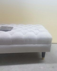 Chesterfield Footstool Coffee Table in Expensive Naple Fabric Double Top Footrest Bespoke Piece of Furniture - Etsy UK