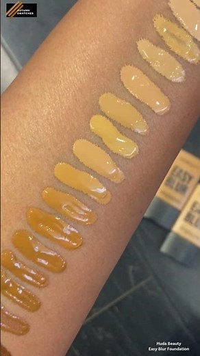 Huda Beauty Easy Blur Natural Airbrush Foundation in shades 250G - 600N