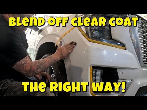 How to blend off clear coat, and spot repair a tri coat pearl!