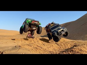 TRAXXAS TRX4 Defender and Sport and TOYOTA Hilux (Dessert Crawl To camp site) #trx4defender #trend