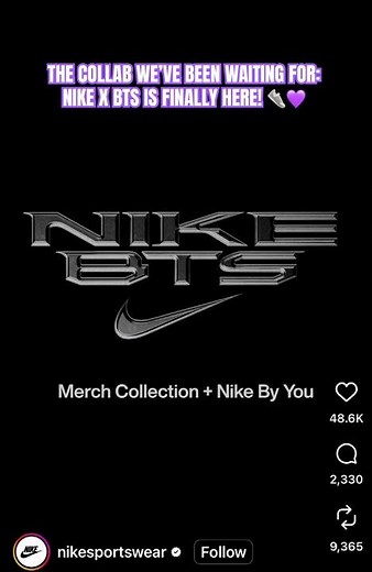 THE COLLAB OF THE CENTURY! 👟💜 NIKE X BTS 😱😮‍💨 #kaylasworld #bts #nike #youtubefy #nikebts